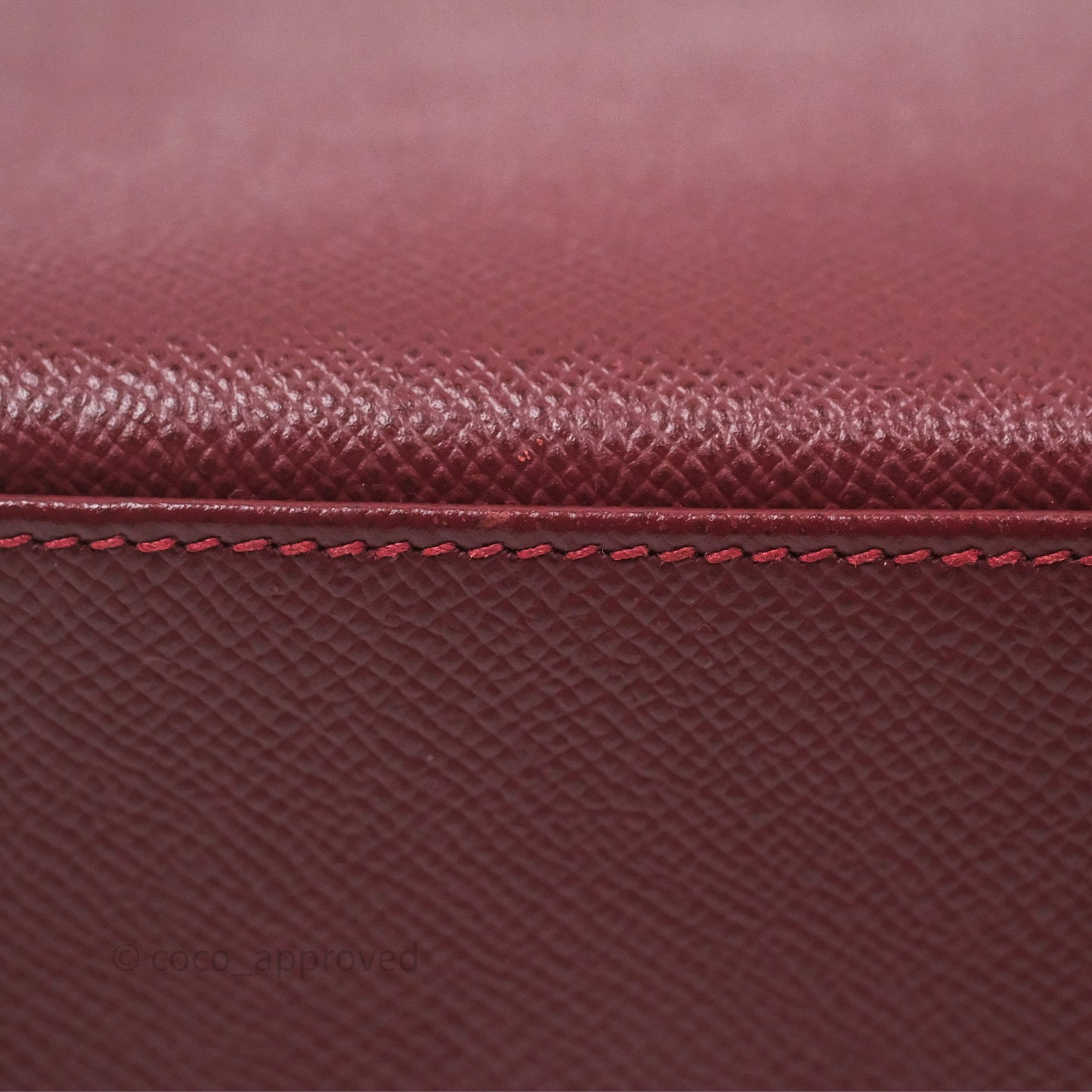 Hermès Sellier Kelly 25 Rouge H Epsom Gold Hardware