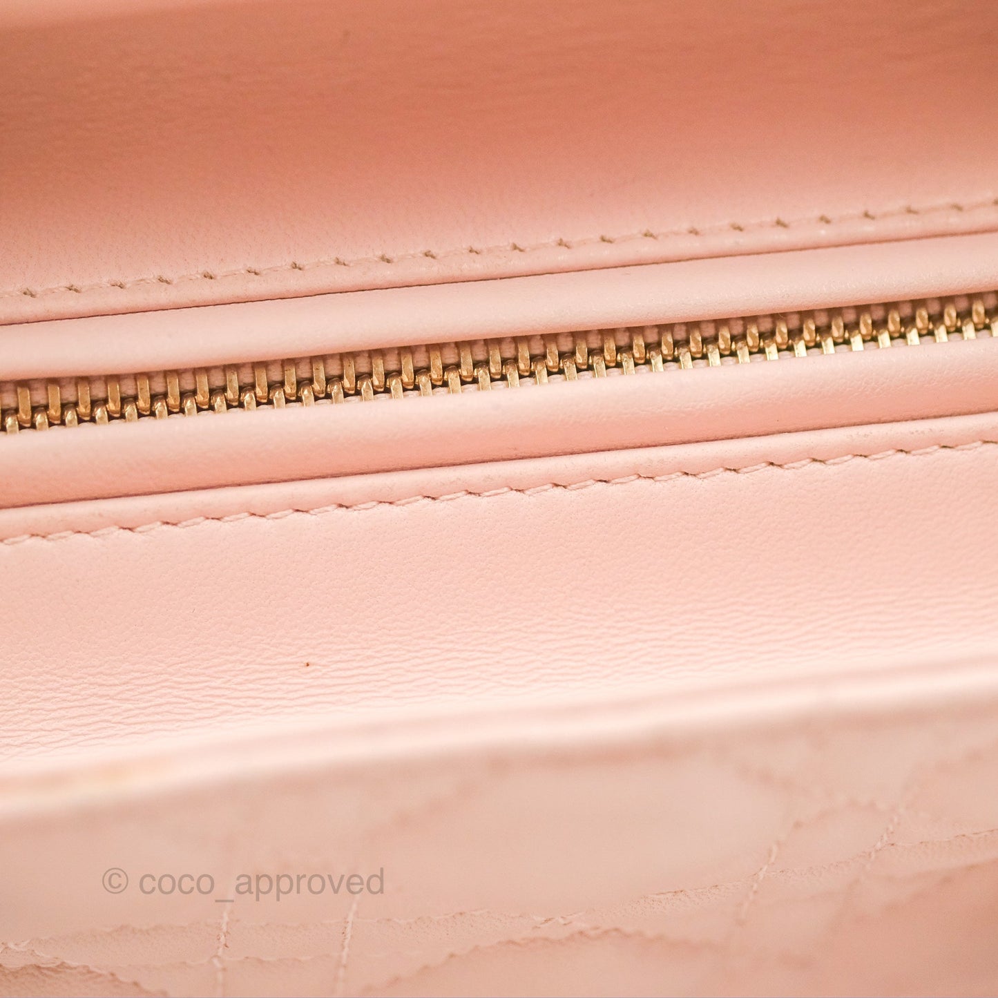 Christian Dior Medium Lady Dior Cannage Light Pink Lambskin Gold Hardware