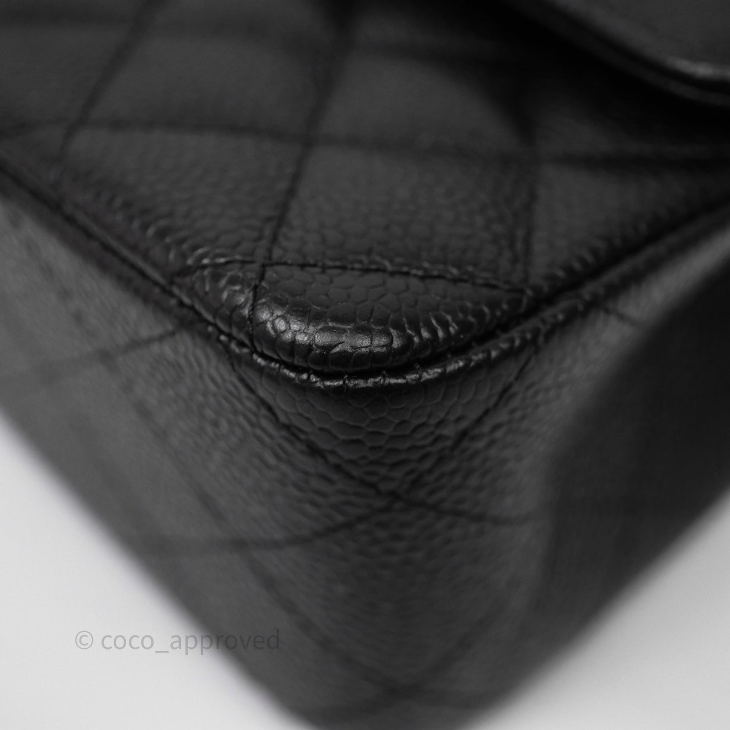 Chanel Classic Medium Flap Quilted Black Caviar Gold Hardware