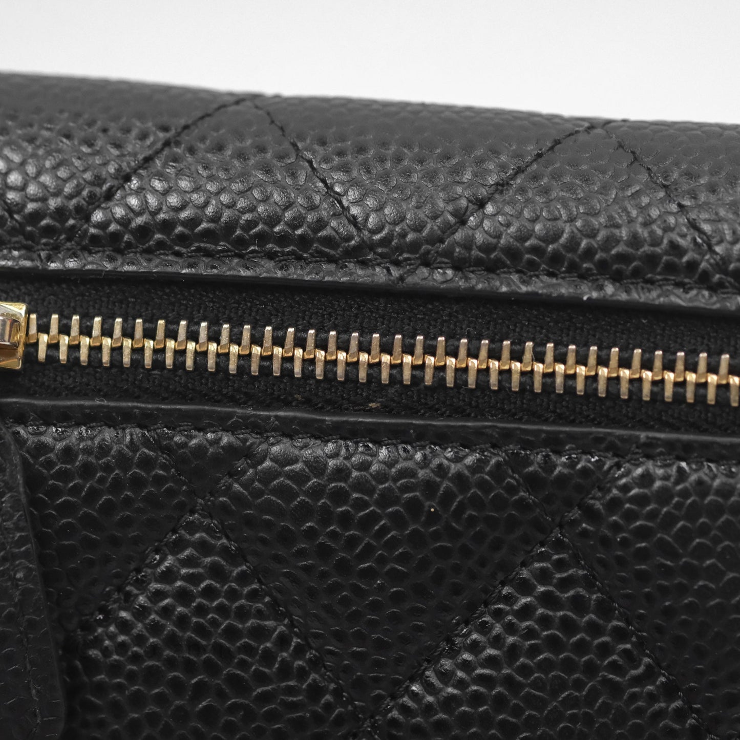 Chanel Classic Short Flap Wallet Black Caviar Gold Hardware