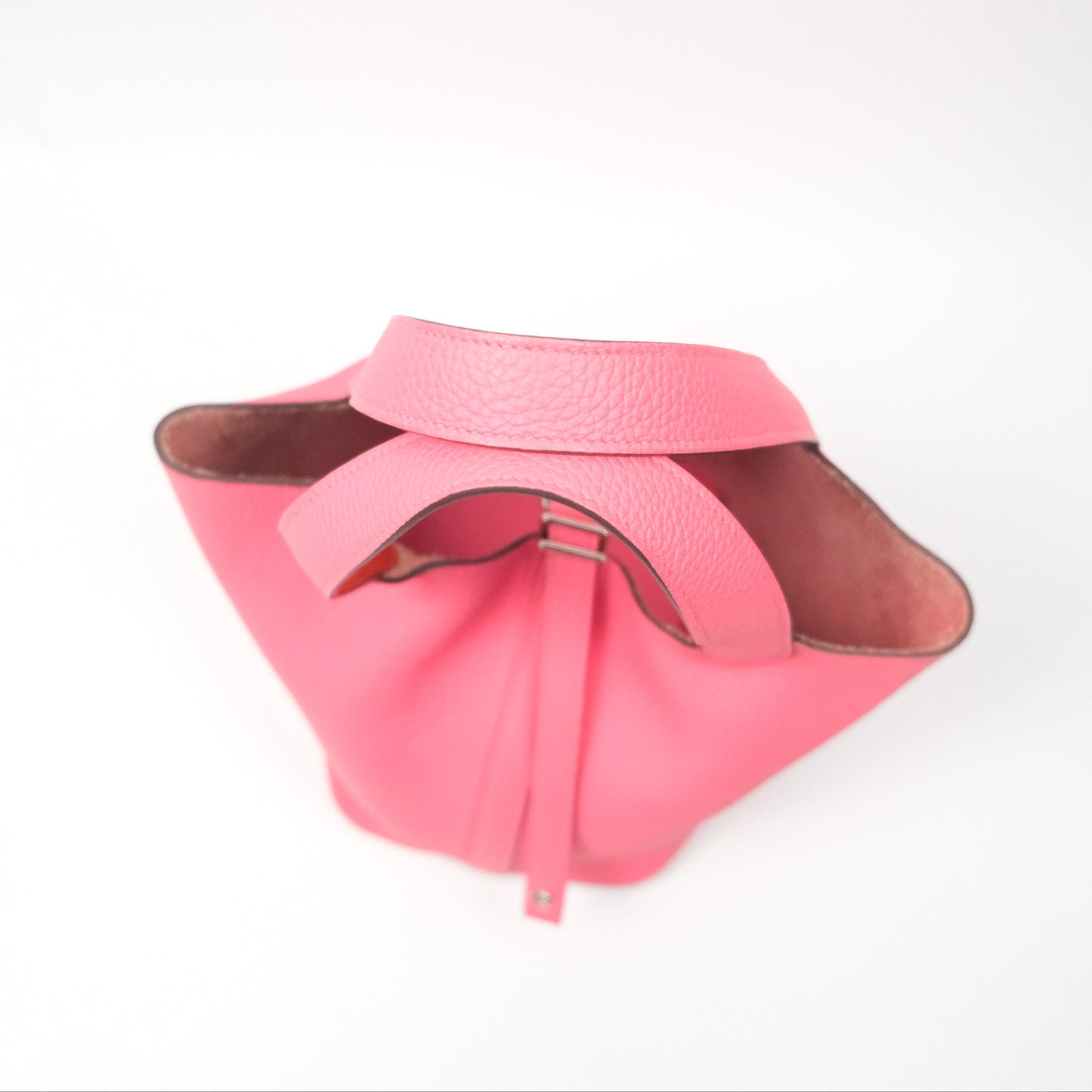Hermès Picotin Lock 18 Eclat Rose Azalee Clemence/ Terre Battue Swift Palladium Hardware