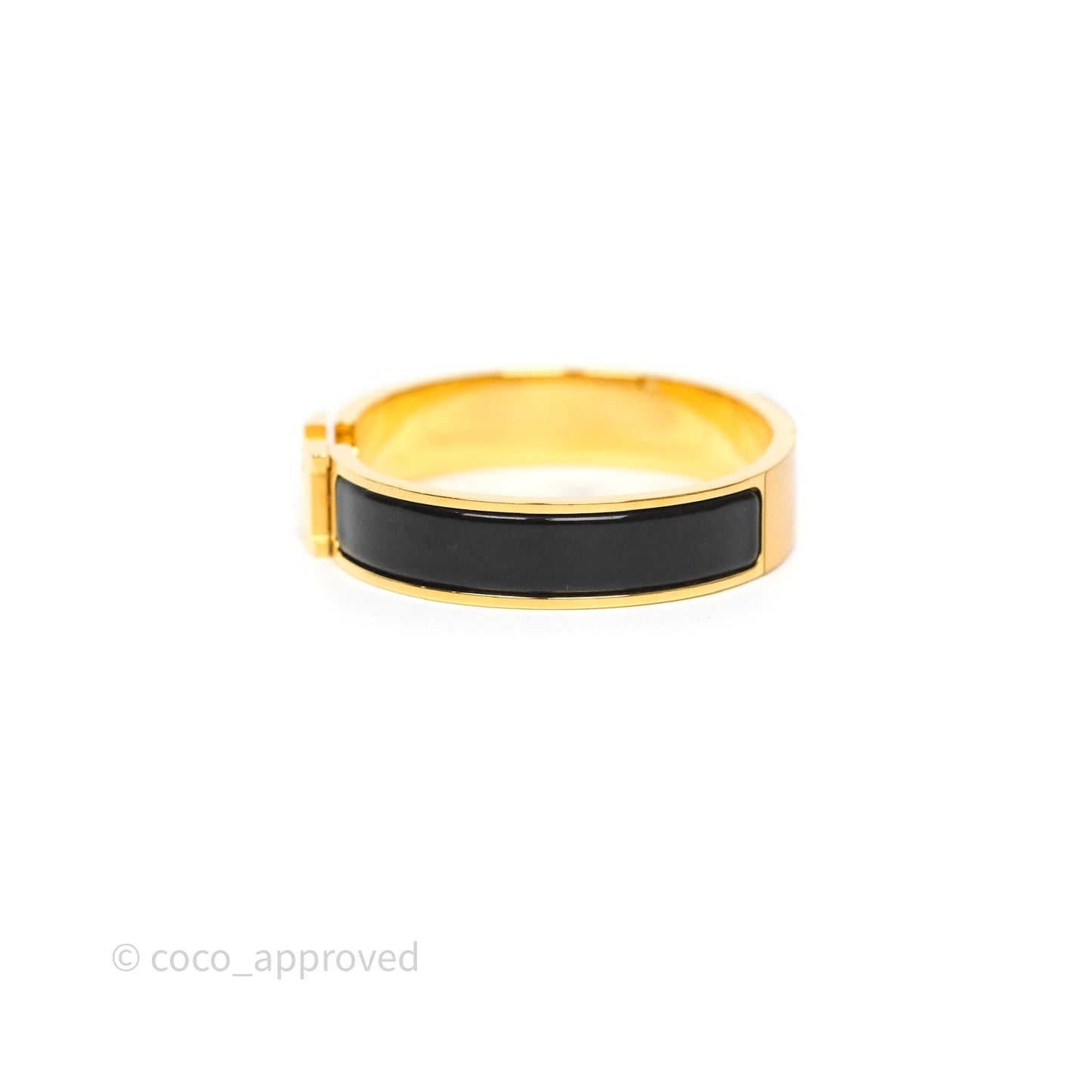 Hermès Clic H Bracelet Black Gold PM