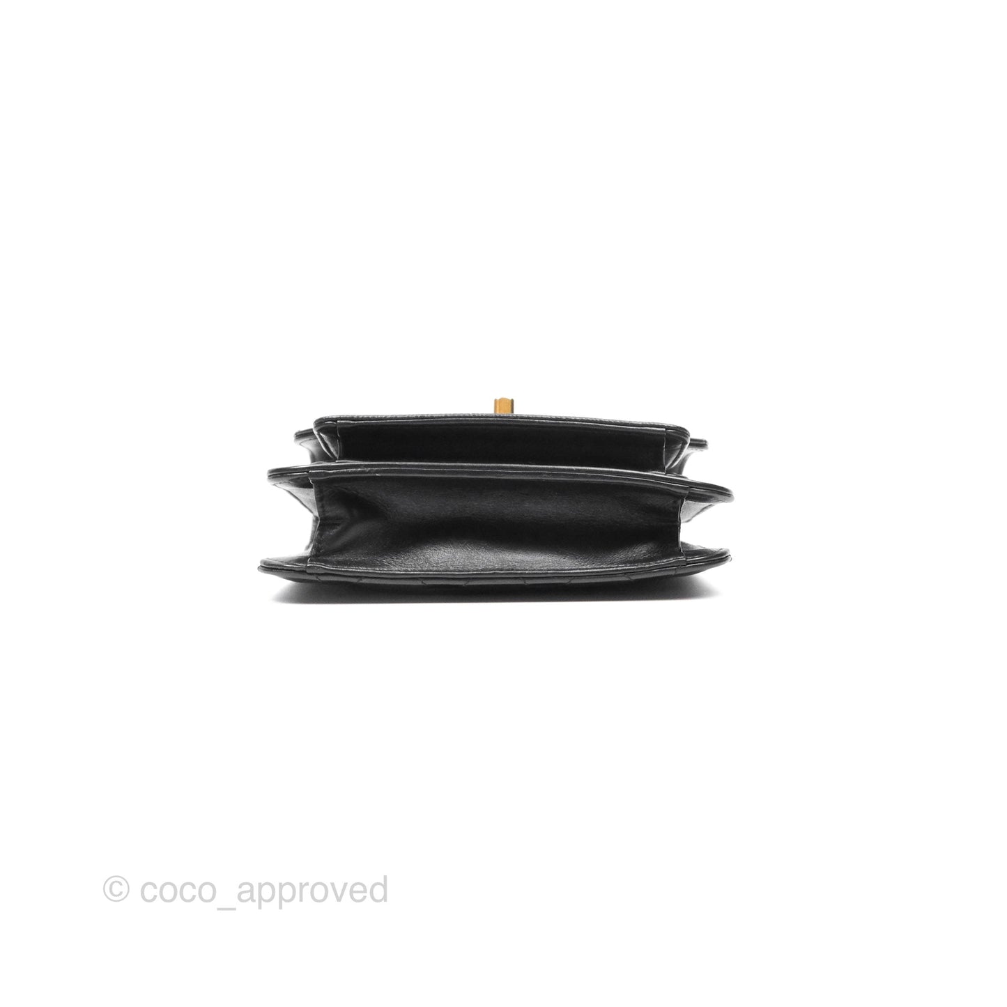 Chanel Chain Handle Small Flap Bag Black Calfskin