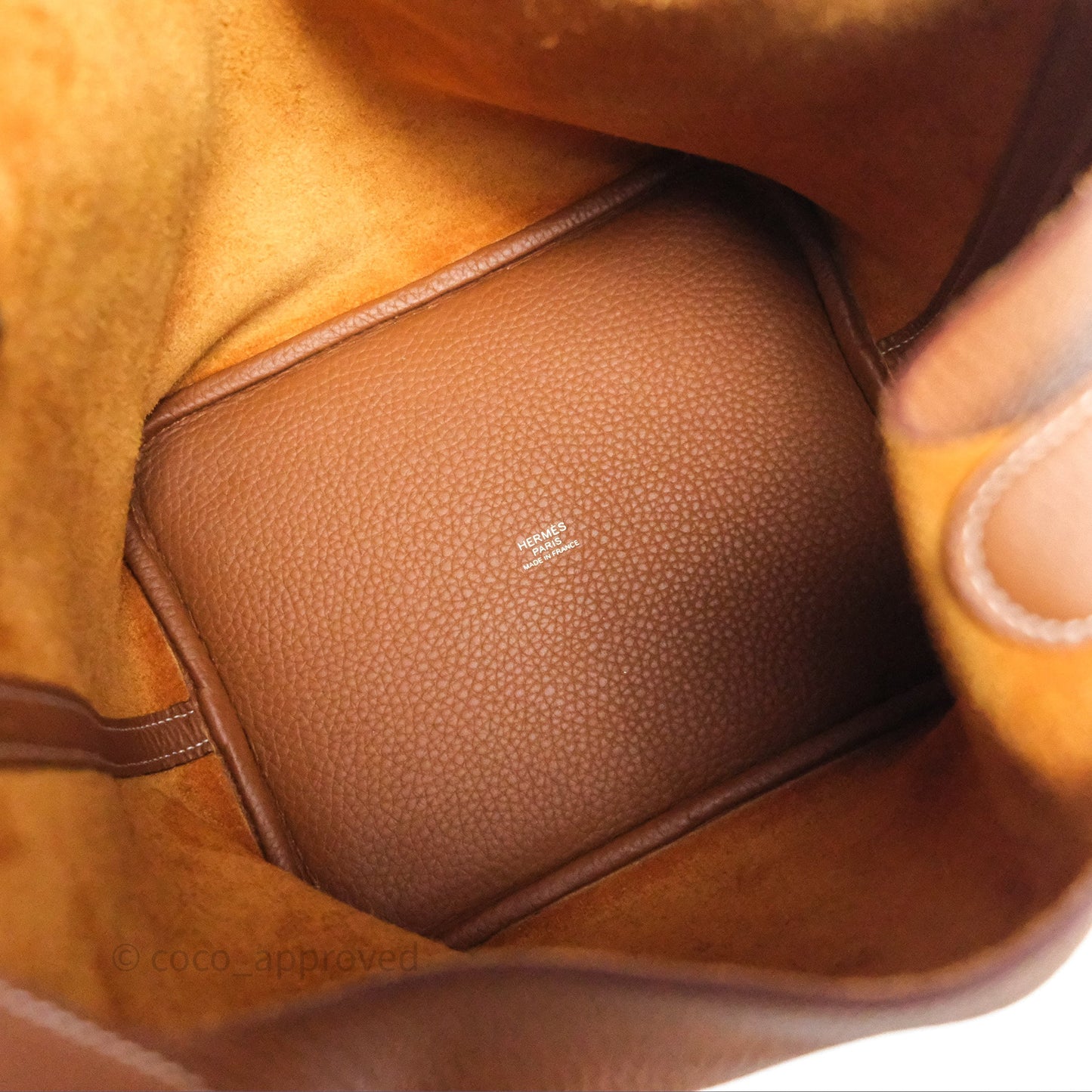 Hermès Picotin 22 Gold 37 Clemence Palladium Hardware
