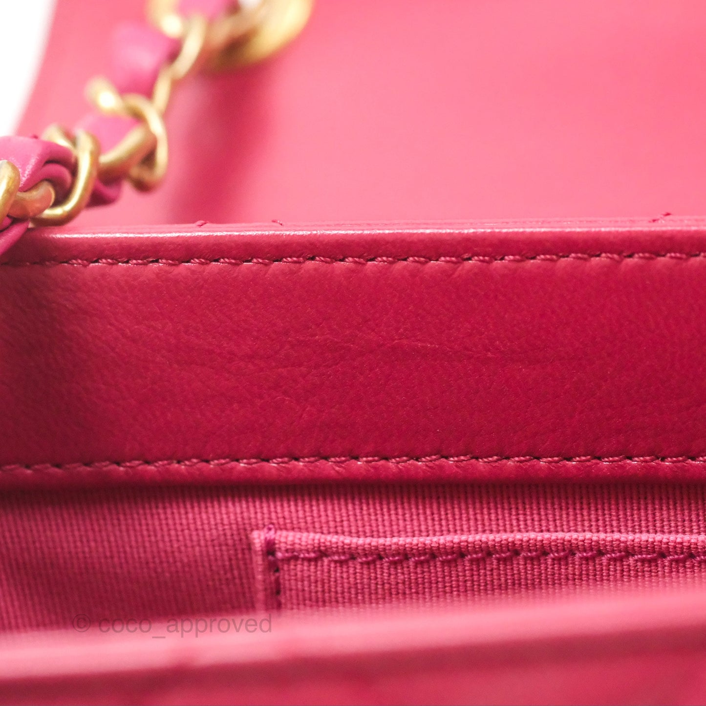 Chanel Diamond Lock CC Flap Bag Pink Lambskin Gold Hardware