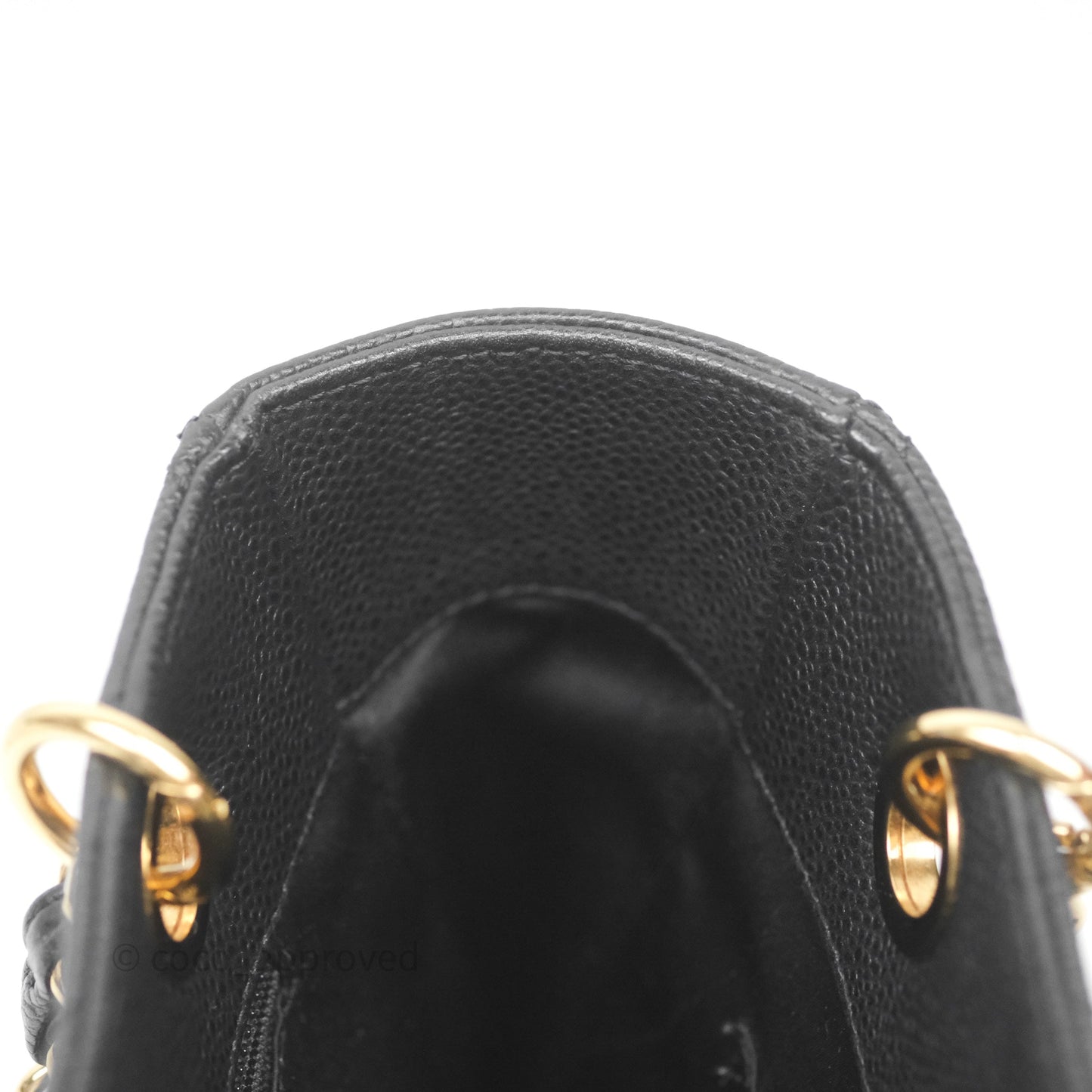Chanel Vertical GST Black Caviar Gold Hardware