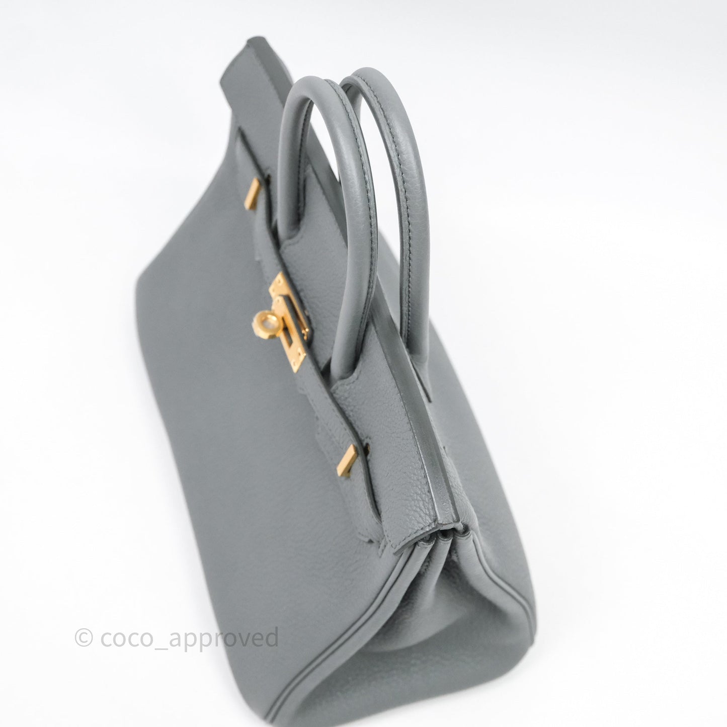Hermes Birkin 25 Vert Amande Togo Gold Hardware