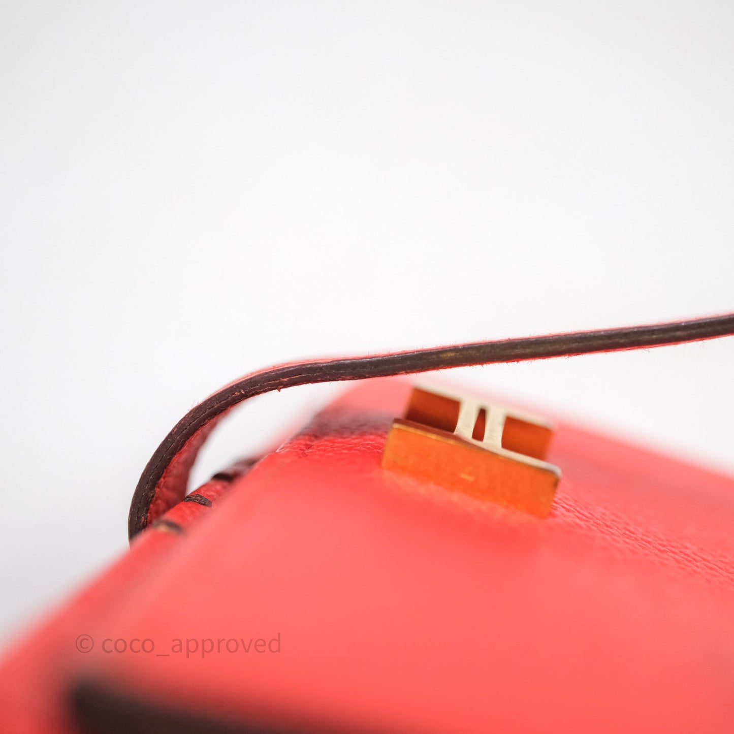 Hermes Bearn Wallet Rouge Tomate S5 Epsom Gold Hardware