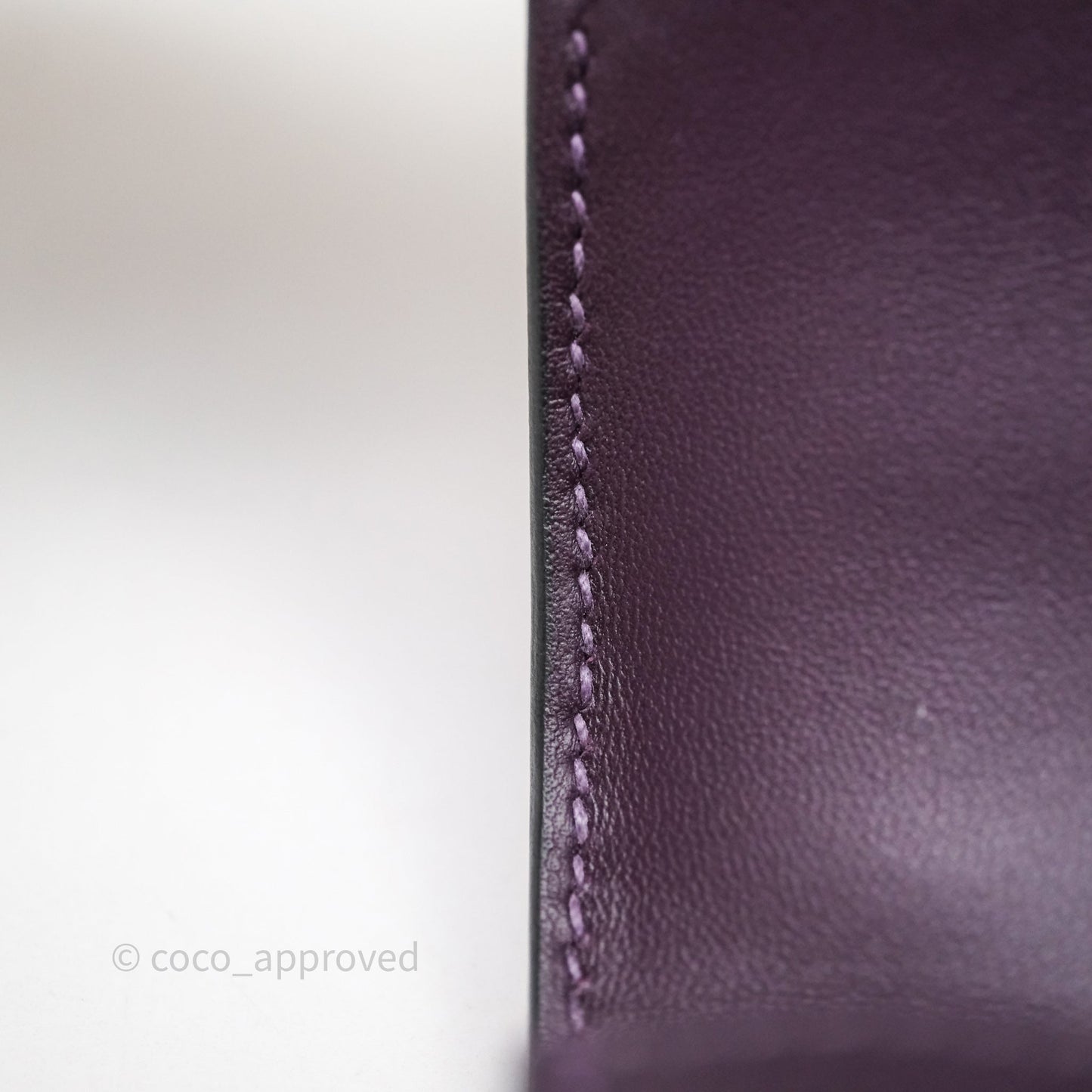 Hermès Constance Elan Raisin 59 Epsom Gold Hardware