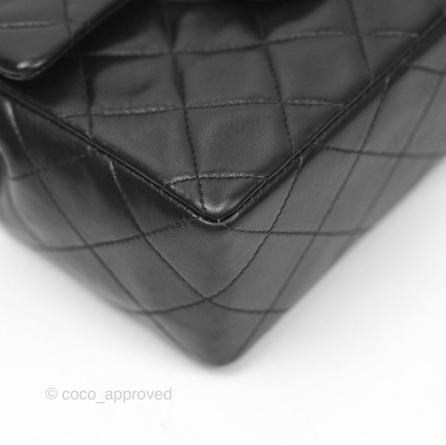 Chanel Vintage Mini Square Black Lambskin 24K Gold Hardware
