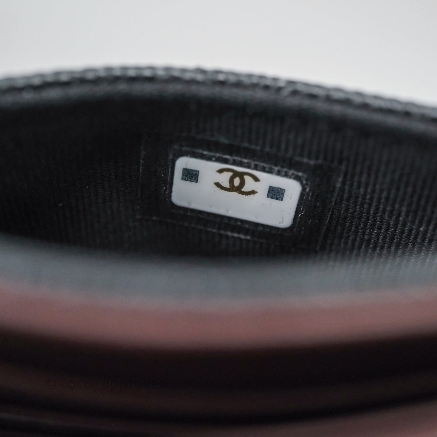Chanel Quilted Classic Flap Card Holder Black Caviar Gold Hardware 23C