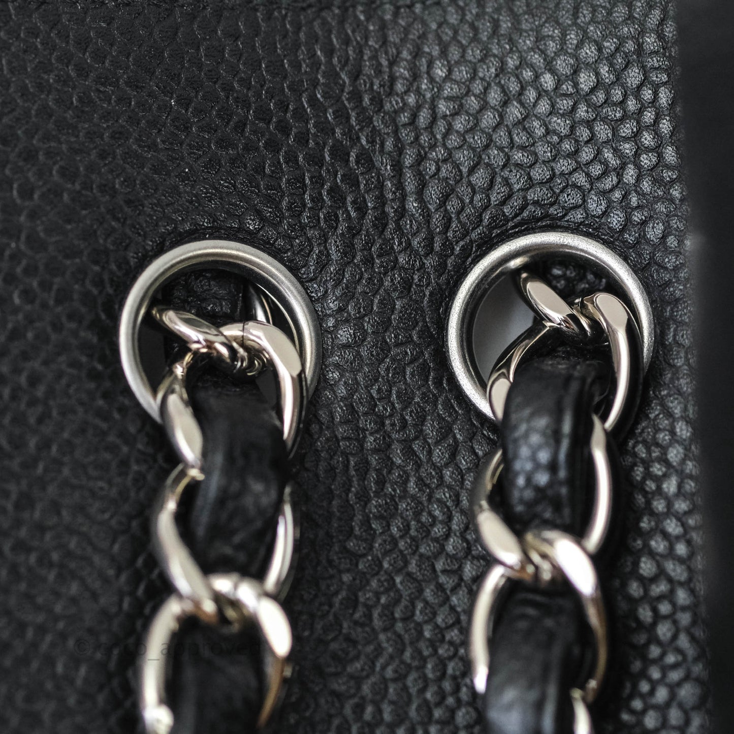 Chanel Jumbo Double Flap Black Caviar Silver Hardware⁣⁣