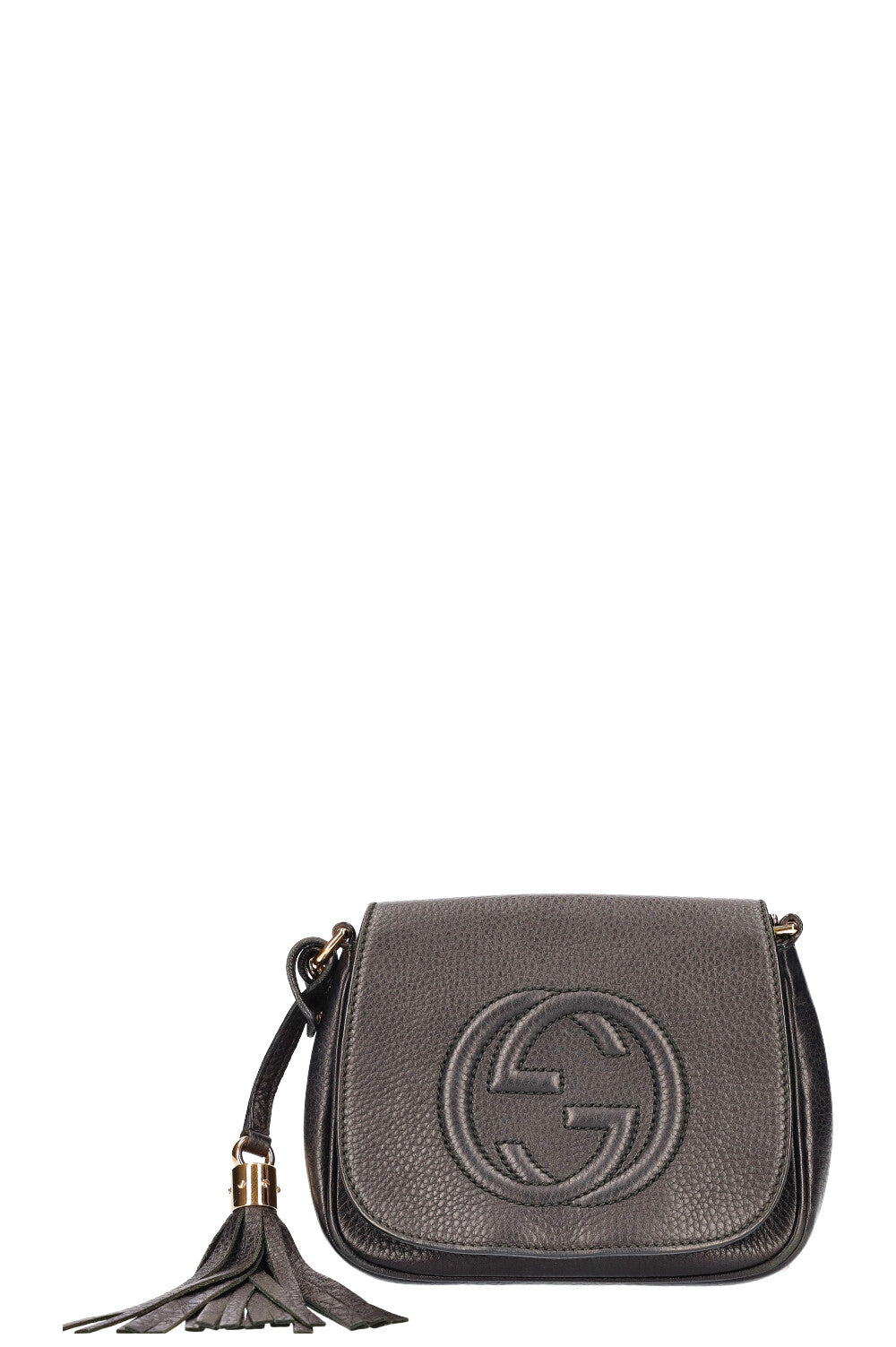 Luxury Gucci Trending 2025 Disco Soho Flap Bag Small Black