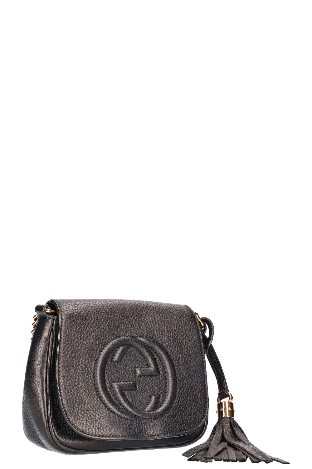 Luxury Gucci Trending 2025 Disco Soho Flap Bag Small Black