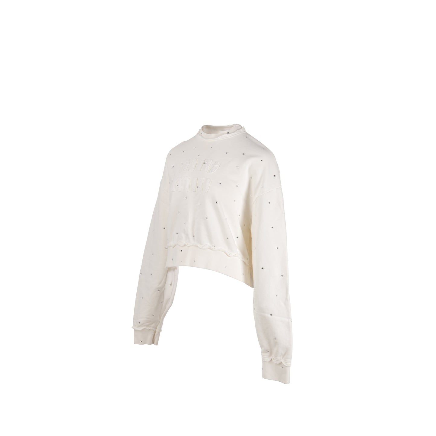 Miu Miu size XS / size 36 sweat / shorts set cream