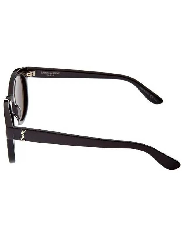 Luxury Saint Laurent Eyewear Gold Round Frame Sunglasses Black