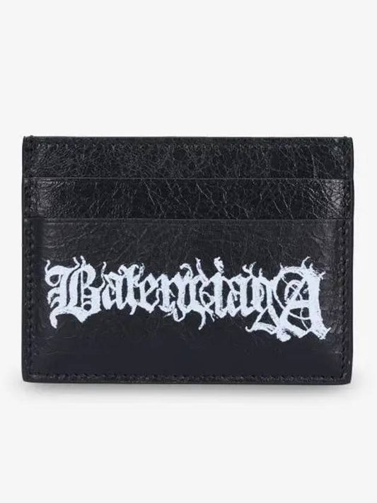 Luxury Balenciaga Cash DIY Metal Card Wallet Black White