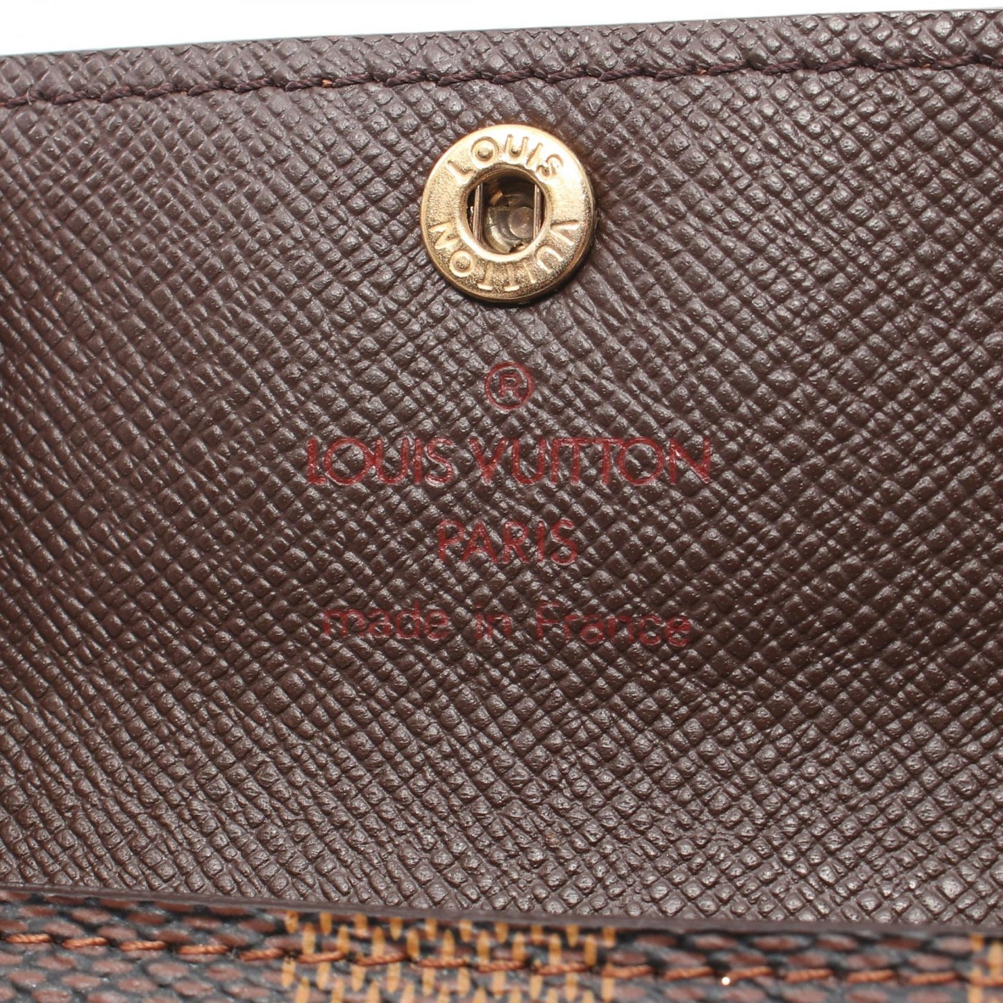 Louis Vuitton Damier Ebene Ludlow Coin Case  Canvas Coin Case N62925 in Great Condition