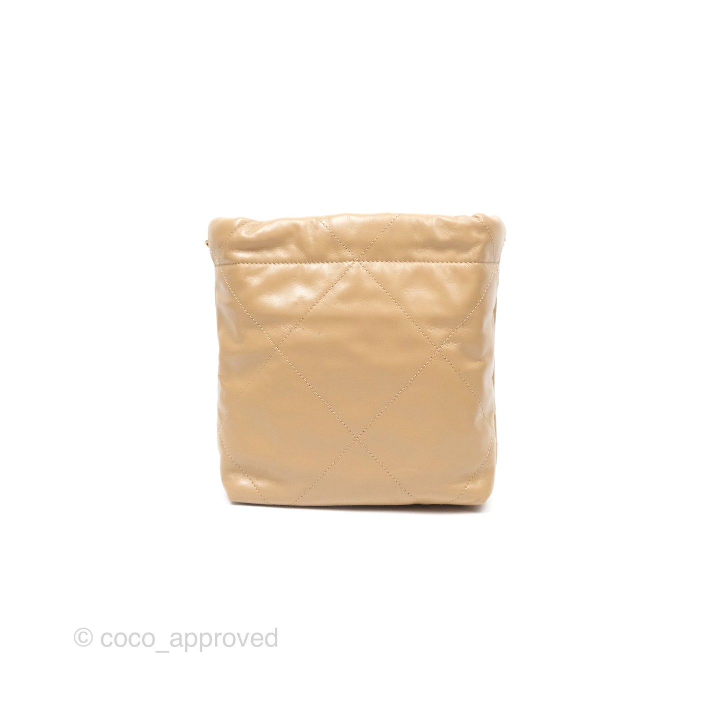 Chanel 22 Mini Bag Beige Shiny Crumpled Calfskin