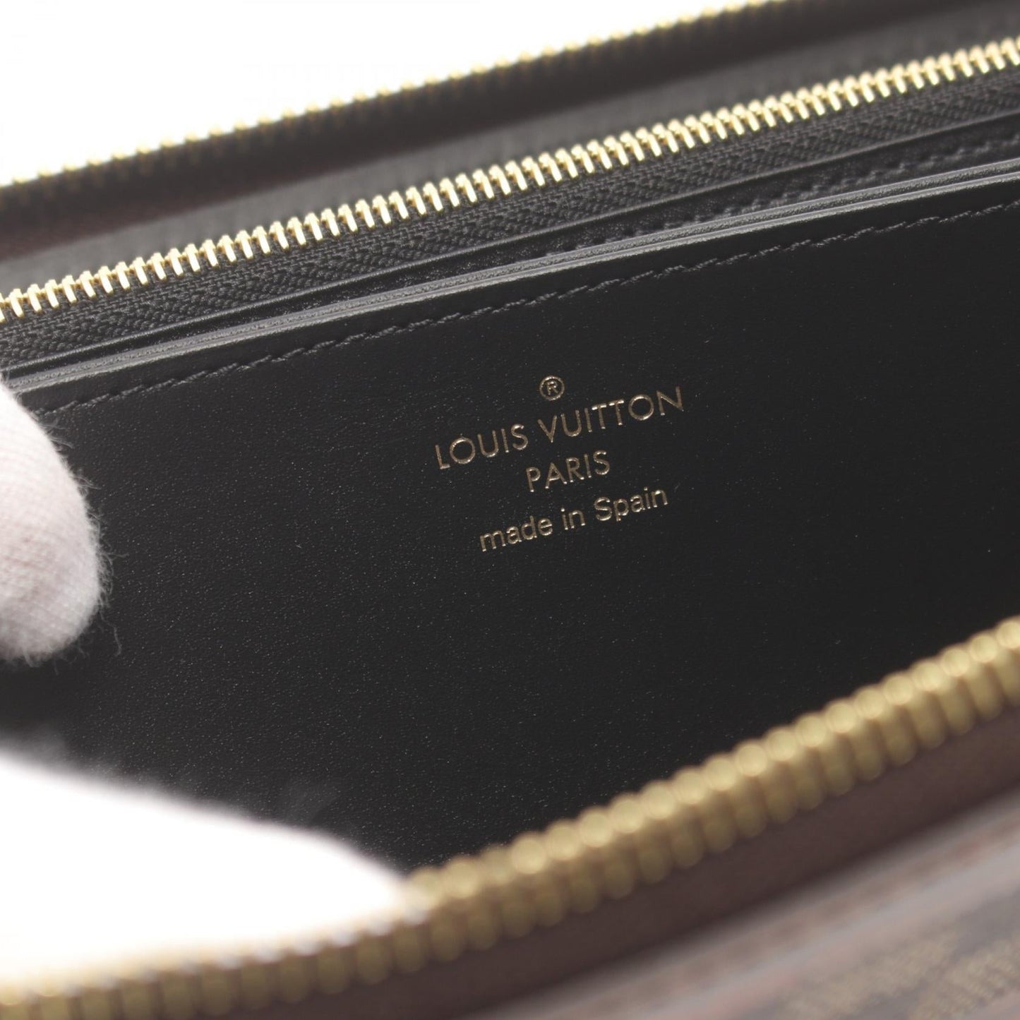 Louis Vuitton Damier Trunk Zippy Wallet  Canvas Long Wallet M63490 in Great Condition