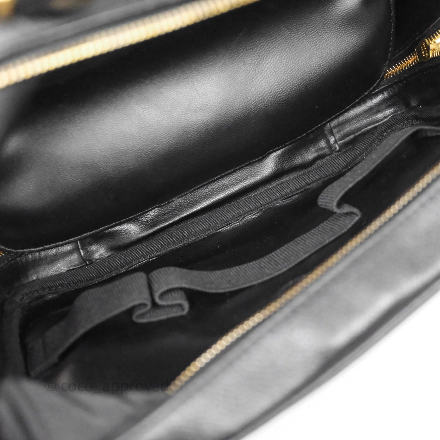 Chanel Vintage Timeless Vanity Case Caviar 24K Gold Hardware
