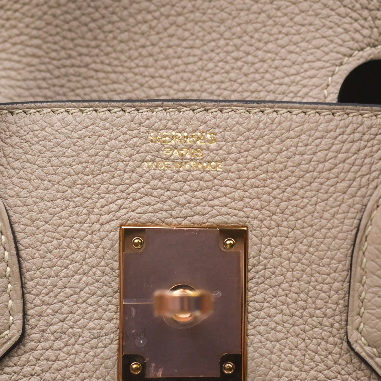 Hermès Birkin 30 Retourne Gris Asphalte M8 Togo Rose Gold Hardware