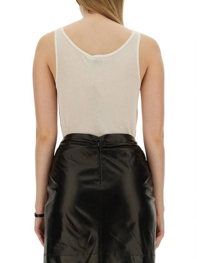 Luxury Saint Laurent Cotton Rib Sleeveless