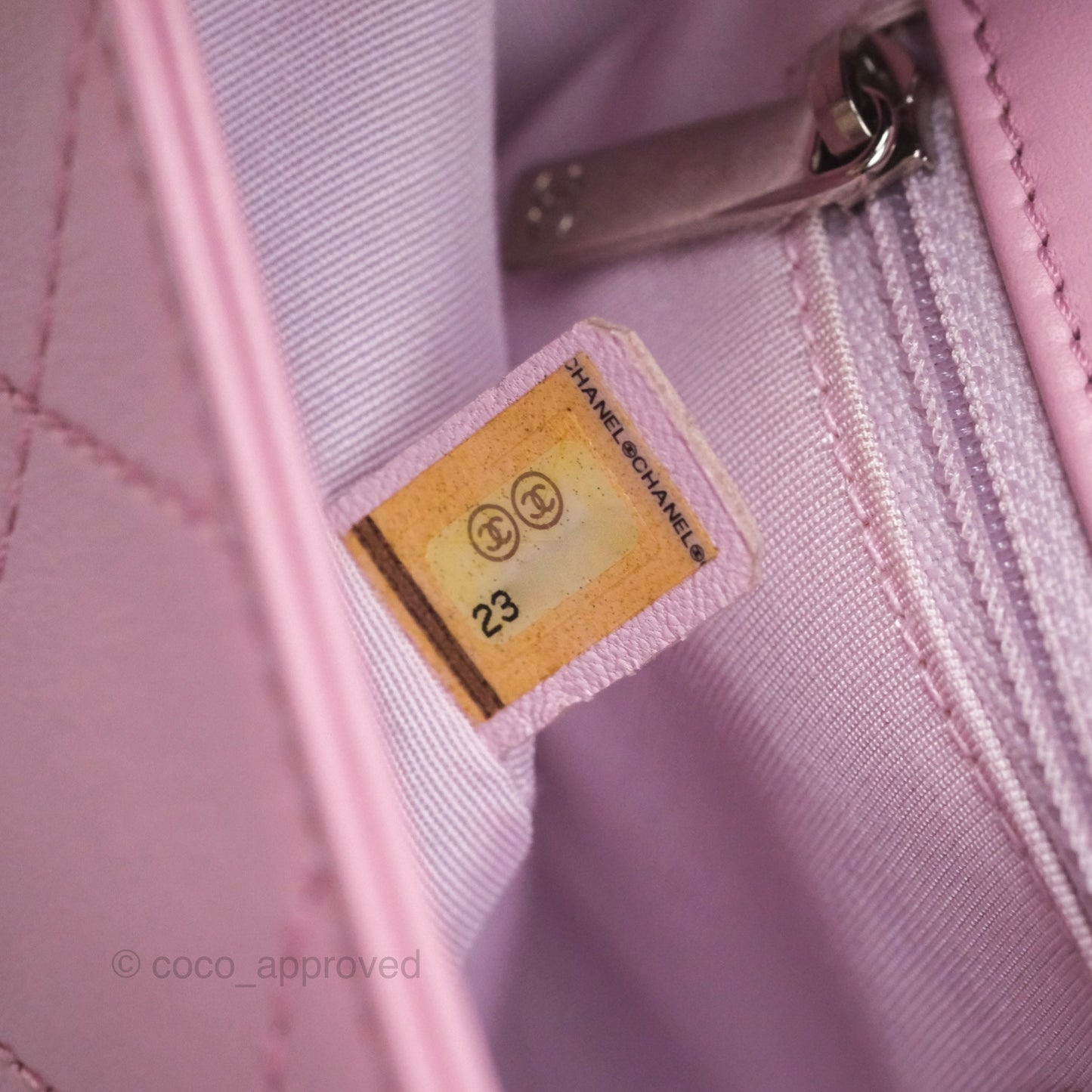 Chanel Stitched Ring My Bag Flap Crossbody Pink Calfskin Silver Hardware