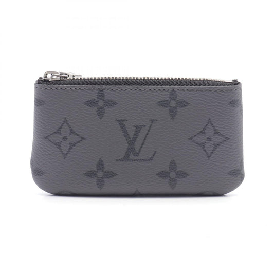 Louis Vuitton Monogram Eclipse Reverse Pochette Coin Case Canvas Coin Case M80905 in Excellent Condition