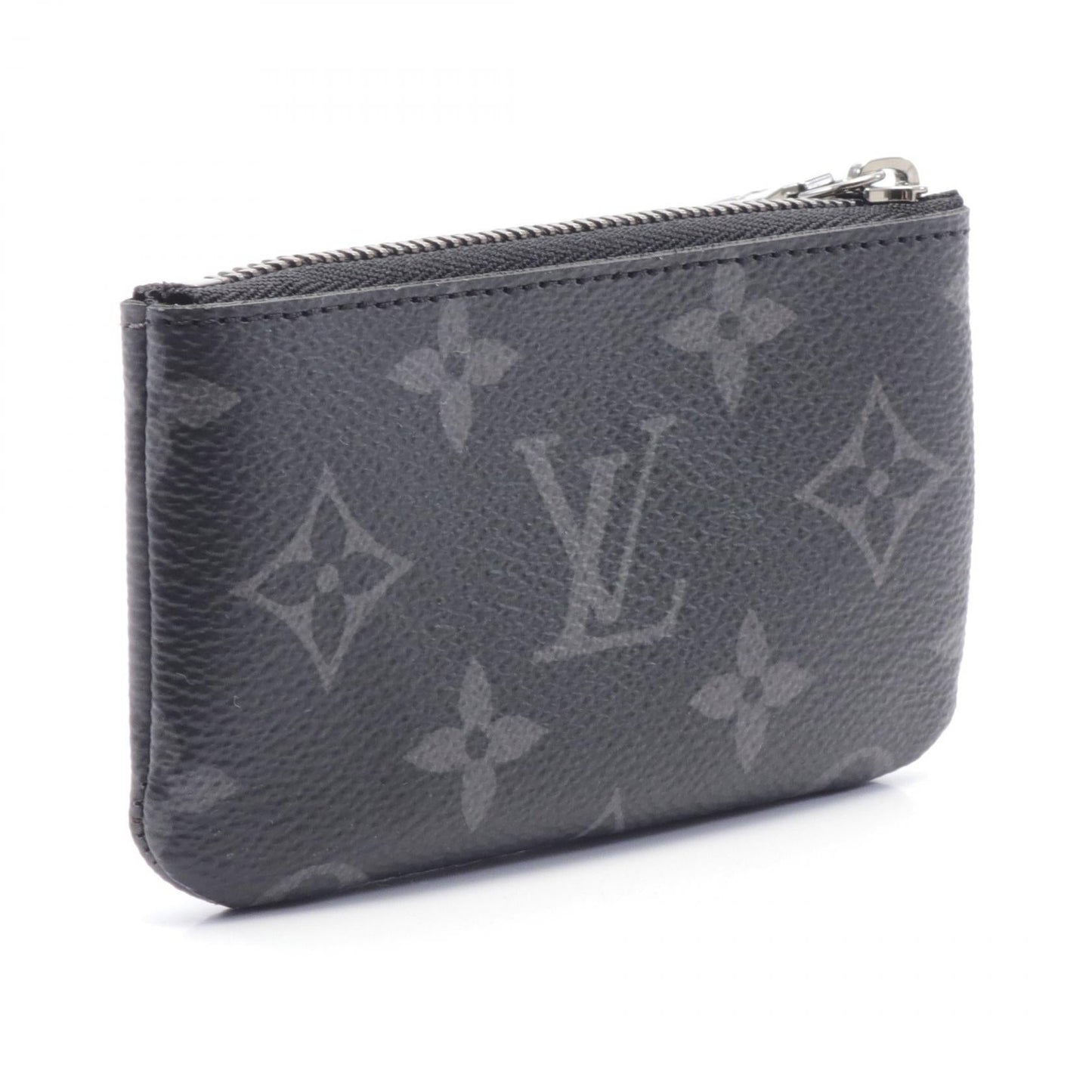 Louis Vuitton Monogram Eclipse Reverse Pochette Coin Case Canvas Coin Case M80905 in Excellent Condition