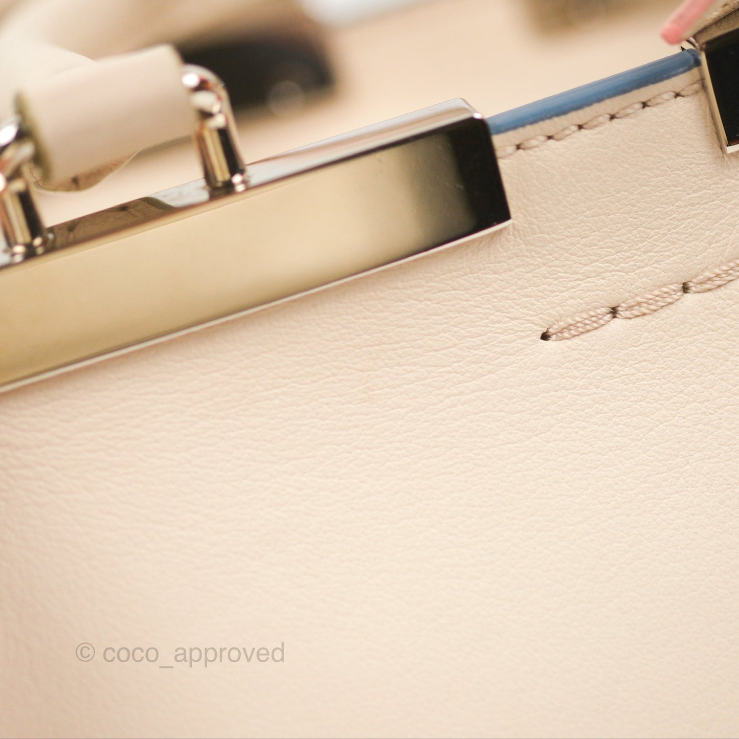 Fendi Petite 3Jours Bag Light Grey Calfskin
