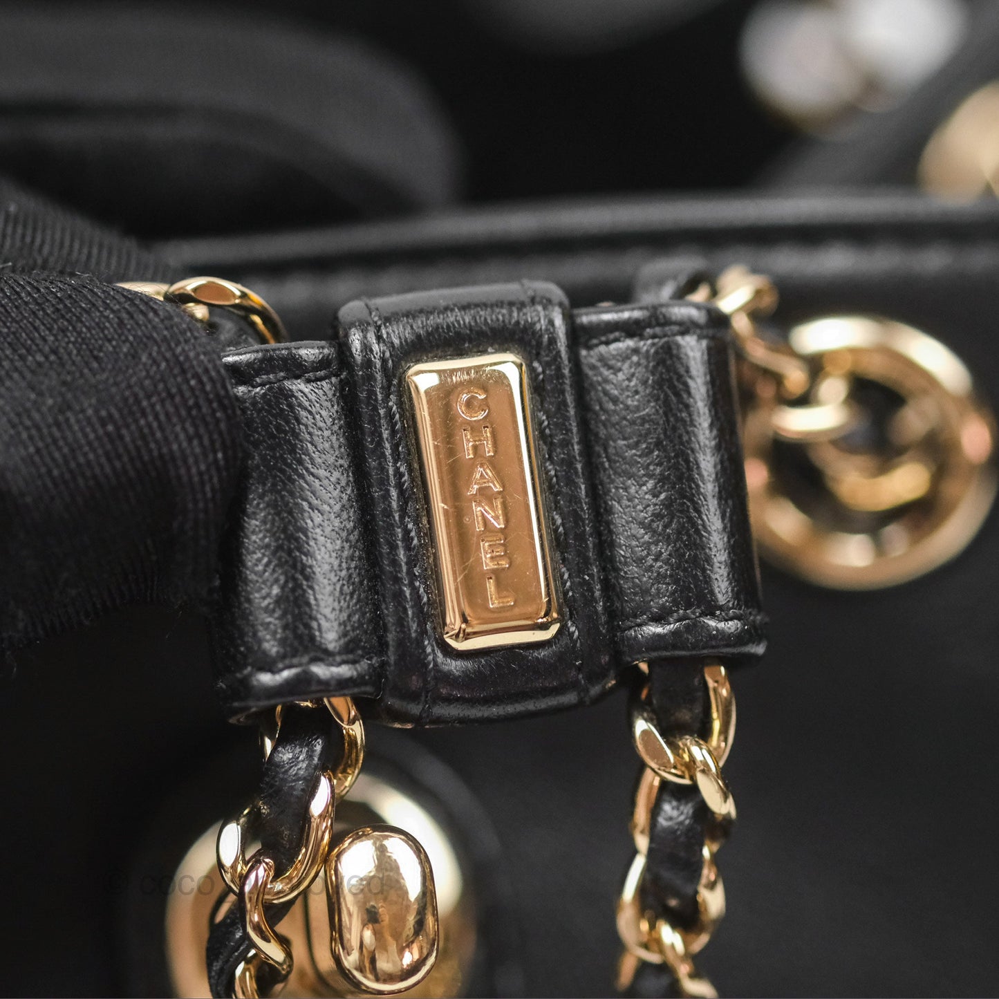 Chanel Quilted Small Duma Drawstring Backpack Black Lambskin