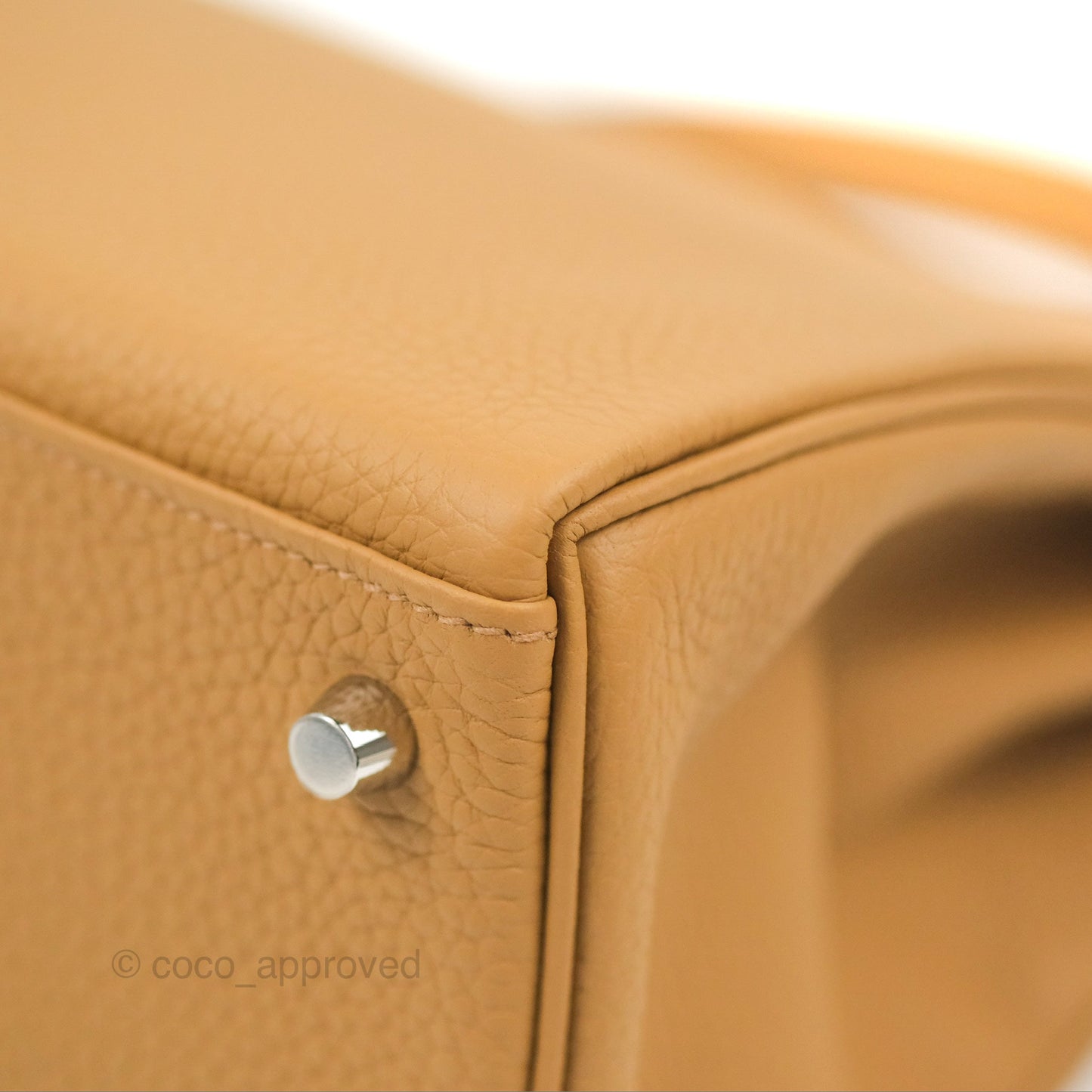 Hermès Kelly 28 Biscuit 48 Clemence Palladium Hardware