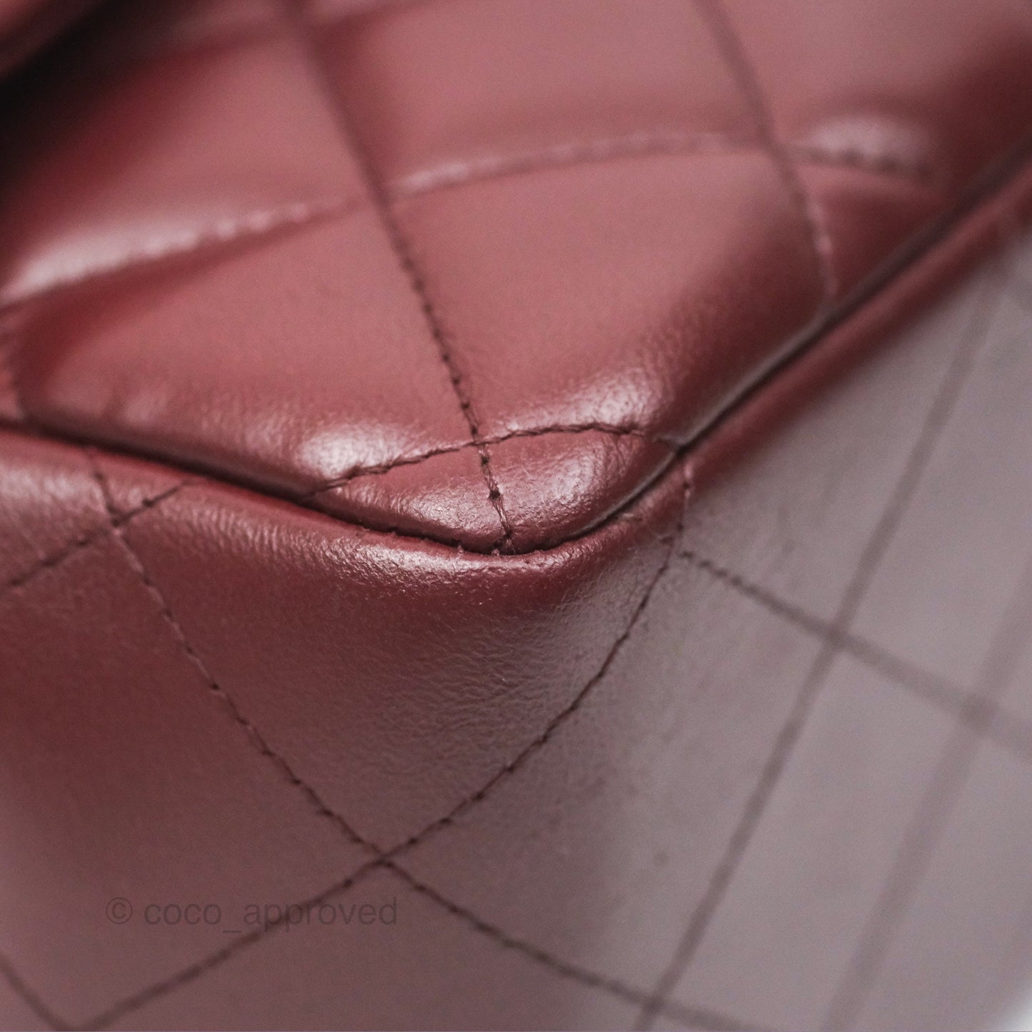 Chanel Jumbo Double Flap Burgundy Lambskin Gold Hardware