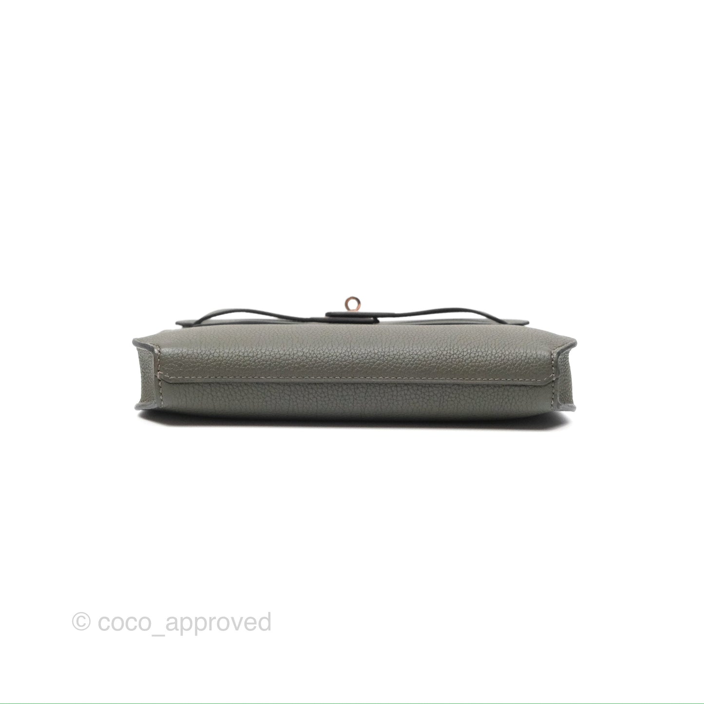 Hermès Kelly Depeches 25 Pouch Vert De Gris Togo