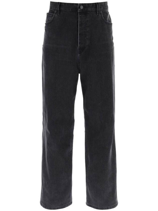 Luxury Balenciaga Washed Skiwear Jeans Grey