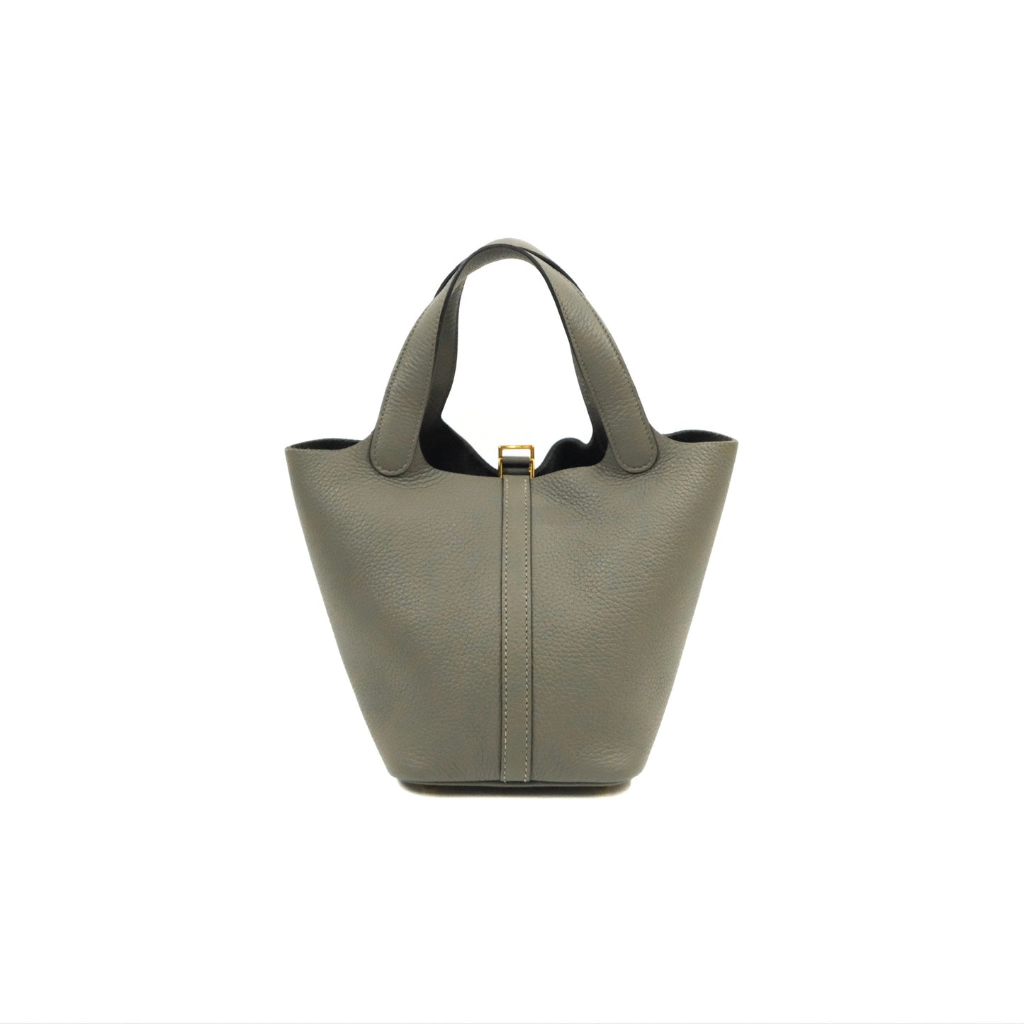 Hermès Picotin Lock 18 Gris Meyer 0L Taurillon Clemence Gold Hardware
