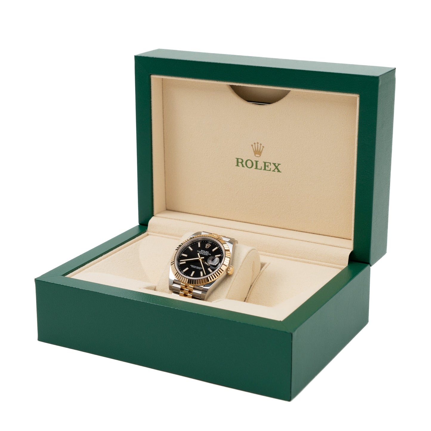 Rolex Datejust 41mm Oyster Steel&Yellow Gold Black Dial Jubilee Bracelet Model 126333-0014