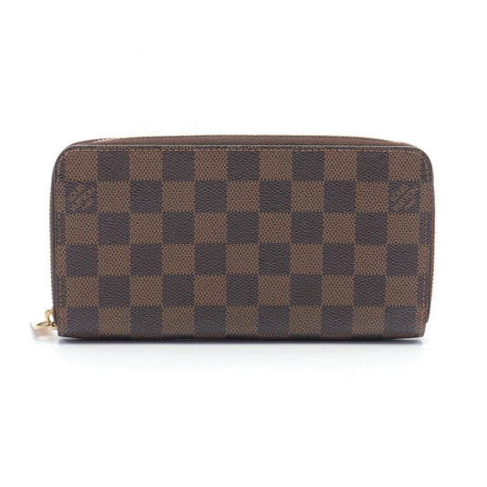 Louis Vuitton Damier Ebene Zippy Wallet Canvas Long Wallet N60015 in New Condition