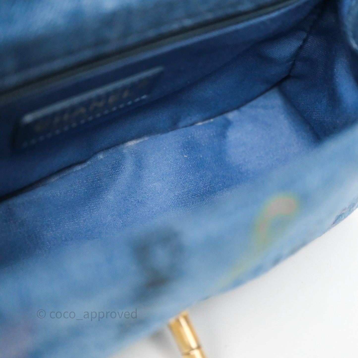 Chanel Small Denim Mood Flap Quilted Blue Multicolor