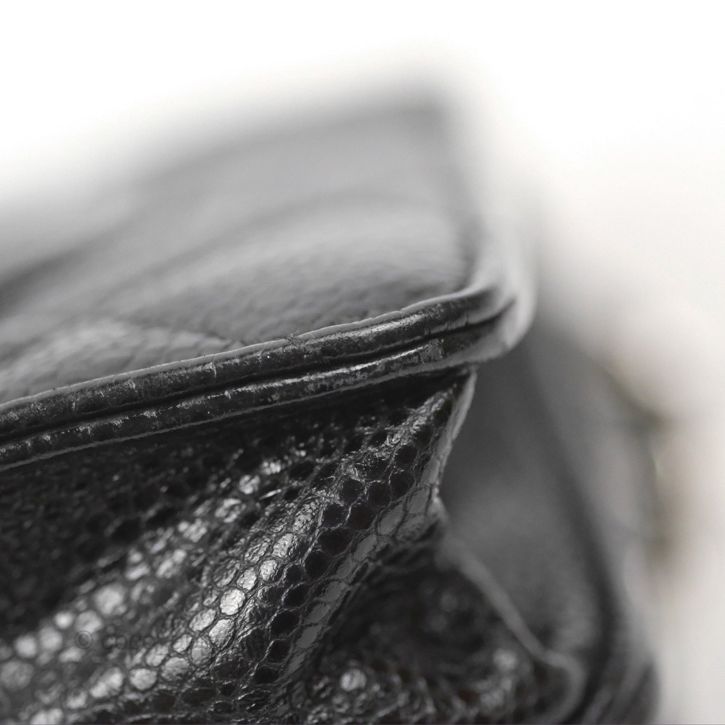 Chanel Quilted Classic Wallet On Chain WOC Black Caviar Silver Hardware
