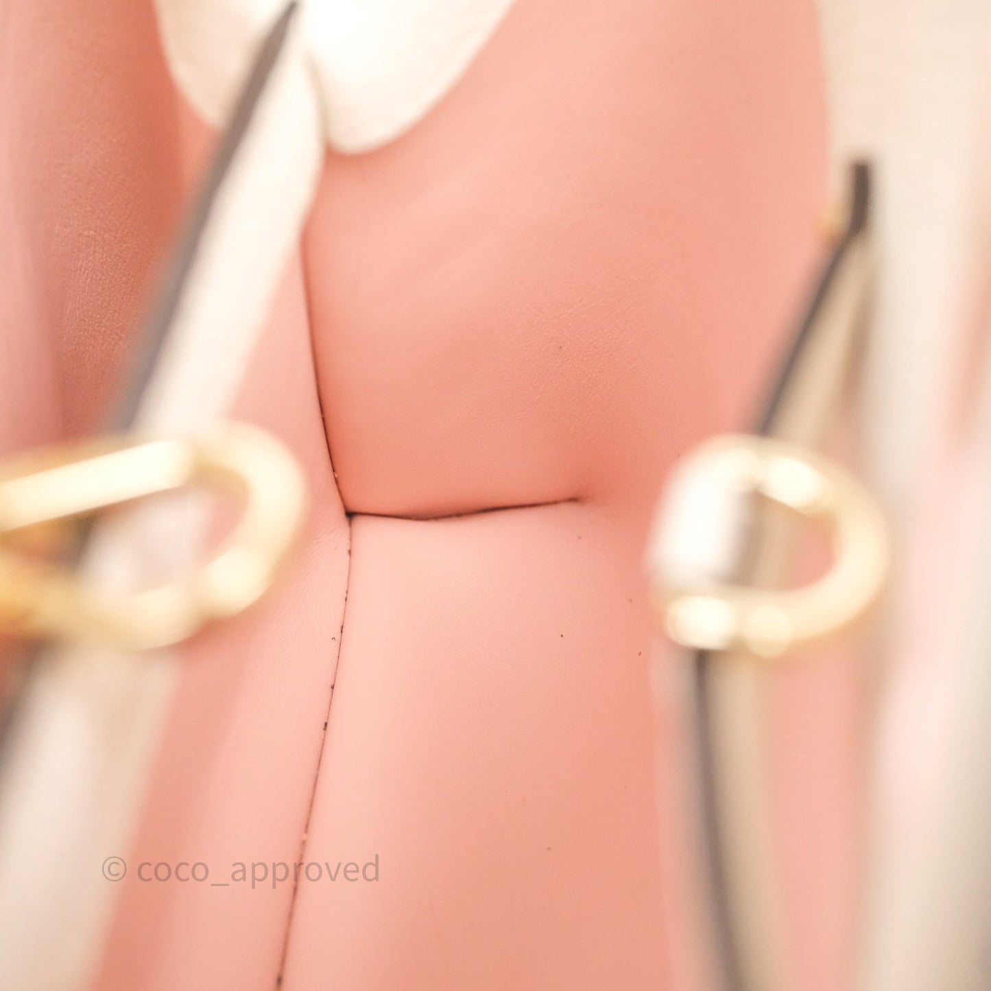 Louis Vuitton Capucines BB Creme Rose Jade Taurillon Leather Gold Hardware
