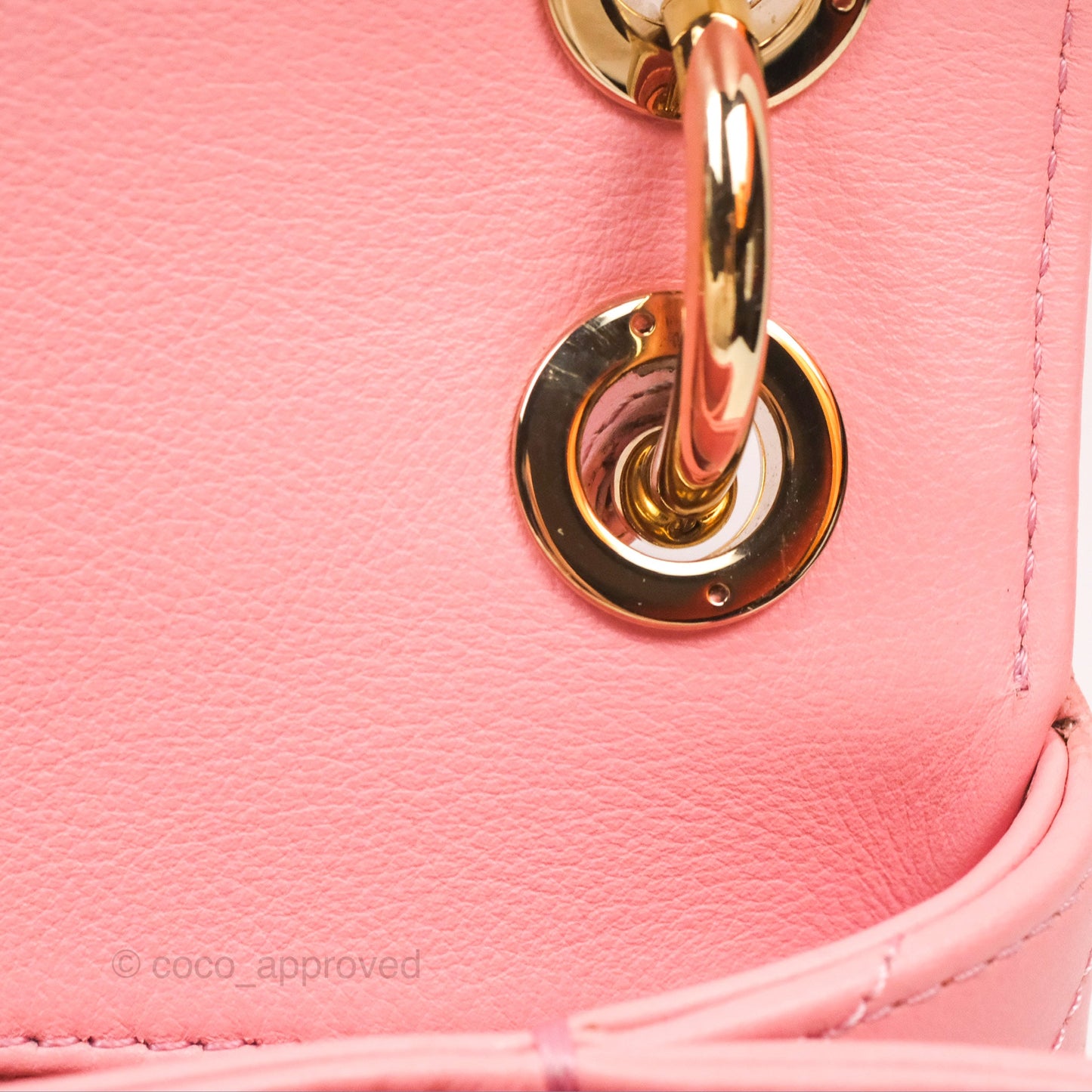 Chanel Small Chevron Chic Top Handle Flap Pink Grained Calfskin Gold Hardware