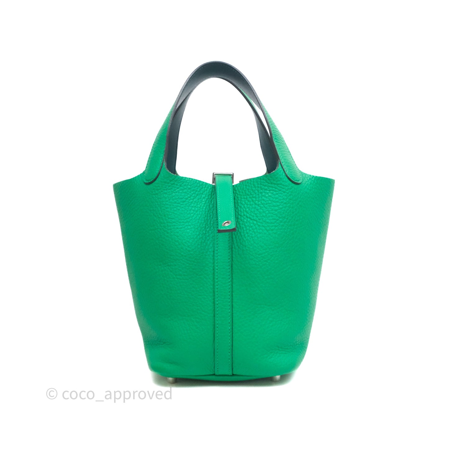 Hermès Picotin 18 Vert Jade 16 Clemence Palladium Hardware