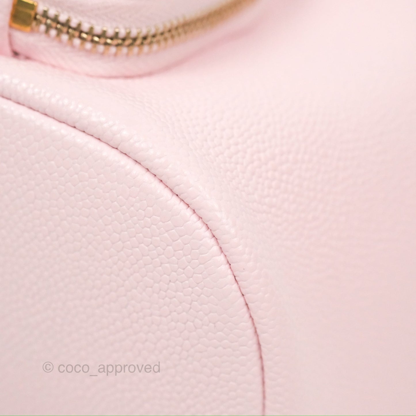 Chanel Business Affinity Drawstring Bucket Bag Light Pink Caviar Gold Hardware
