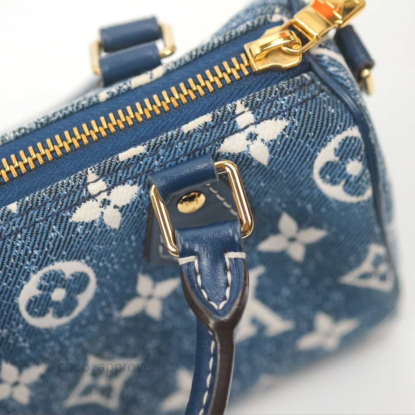 Louis Vuitton Nano Speedy Denim Monogram Blue