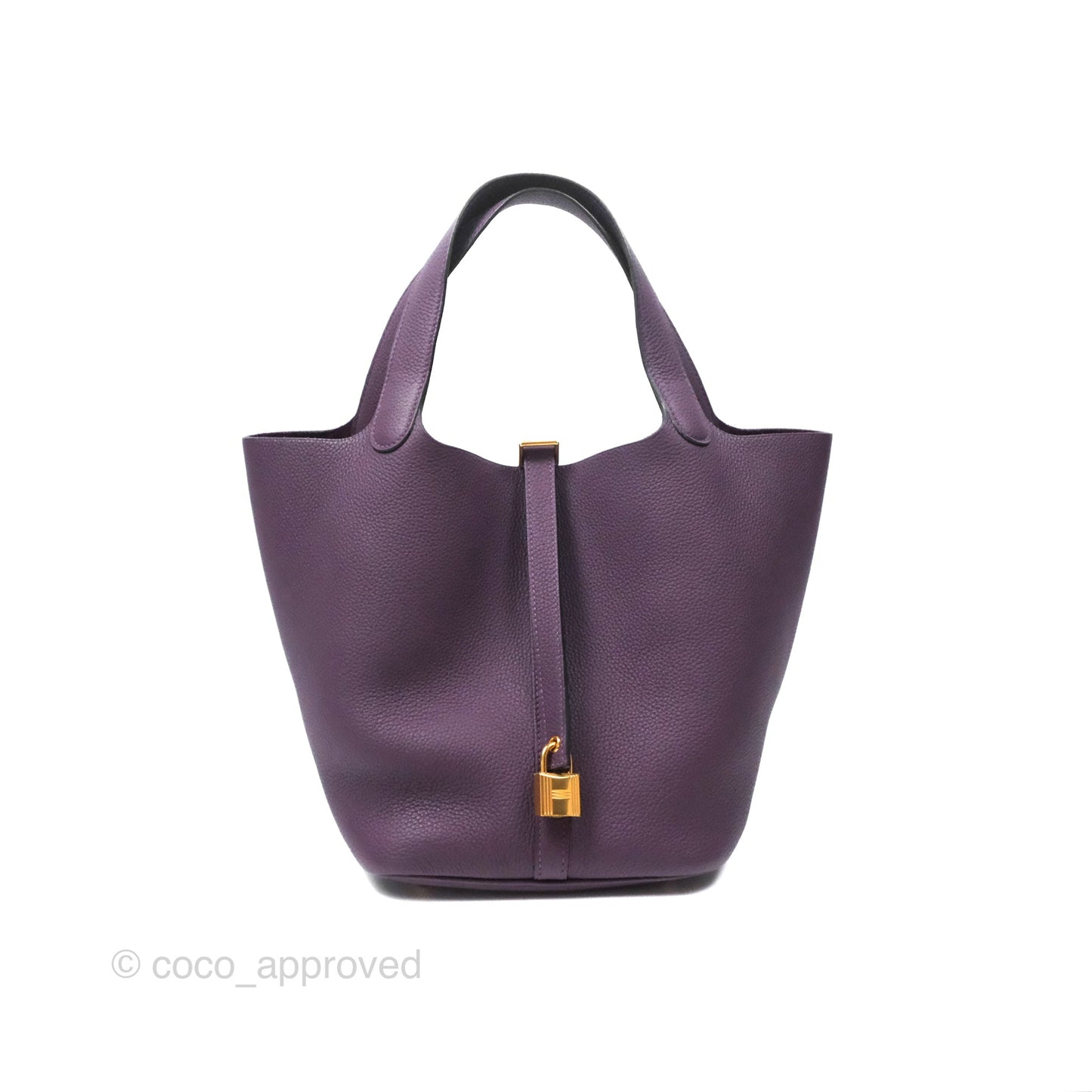 Hermès Picotin 22 Lock Cassis Taurillon Maurice Gold Hardware