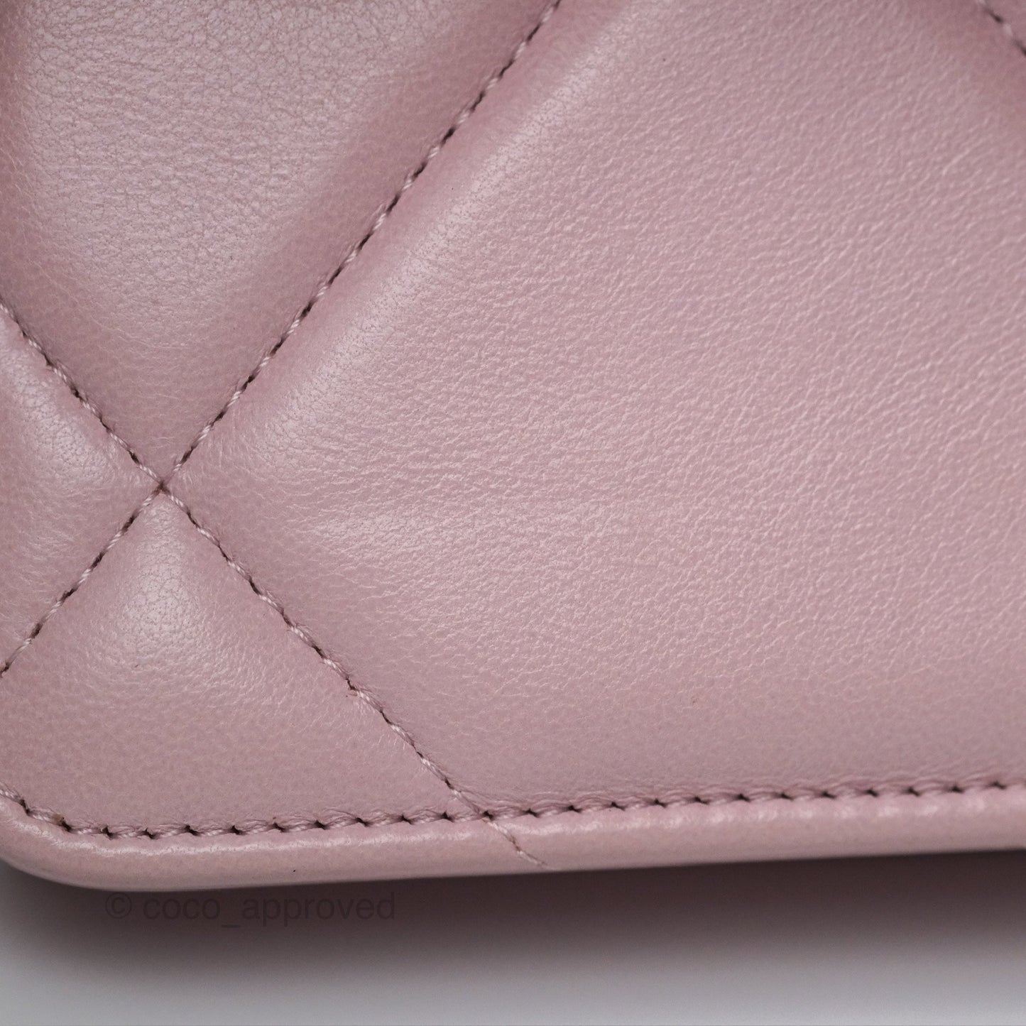 Chanel 19 Wallet on Chain WOC Light Pink Lambskin Mixed Hardware