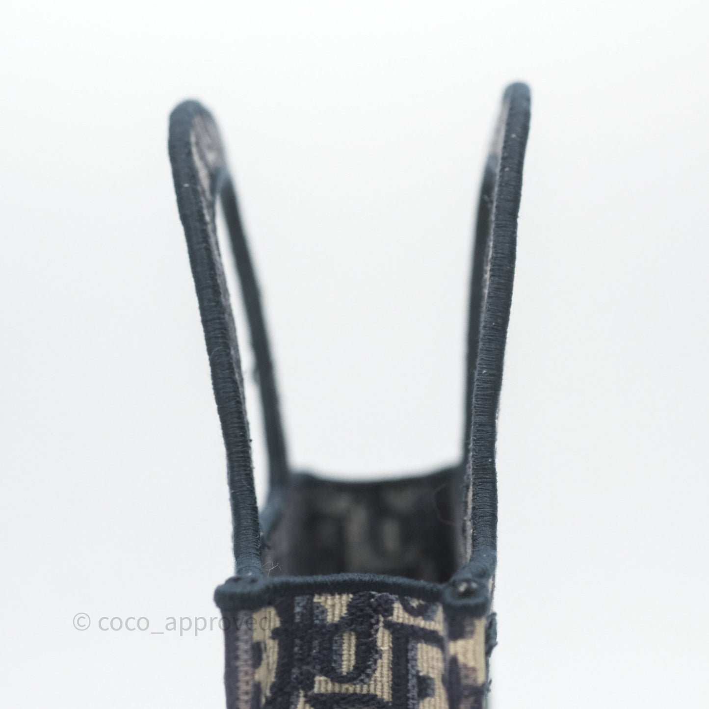 Dior Mini Book Tote Blue Oblique Canvas