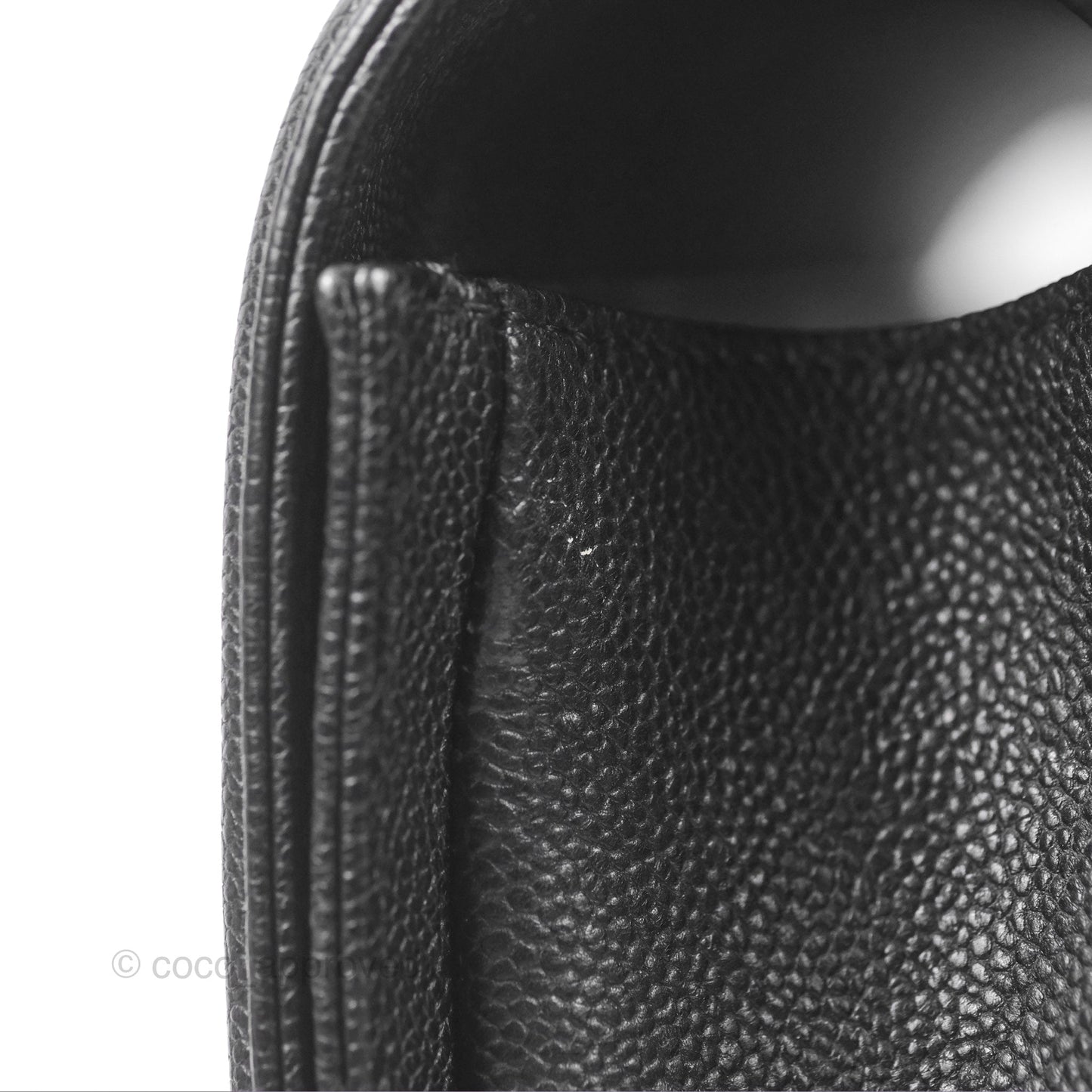 Chanel Quilted New Medium Boy Black Caviar Ruthenium Hardware